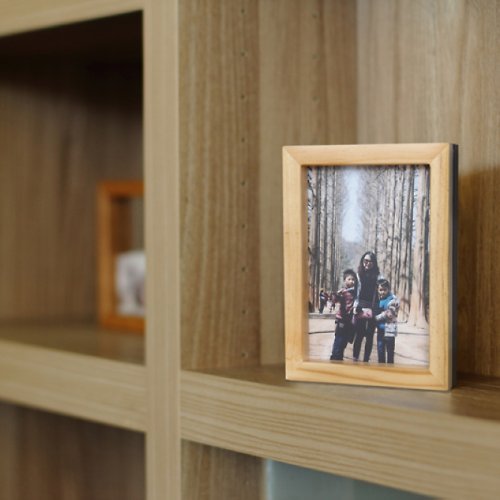 OSHI歐士 現貨 木磁兩用相框 5x7 雙面 木質相框 創意相框 交換禮物