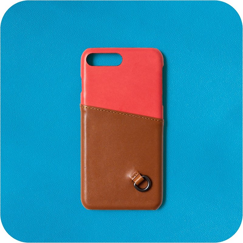 Patina Handmade Mobile Shell LC55 Sensing Card Inside and Out Leather iPhone Exclusive - เคส/ซองมือถือ - หนังแท้ หลากหลายสี
