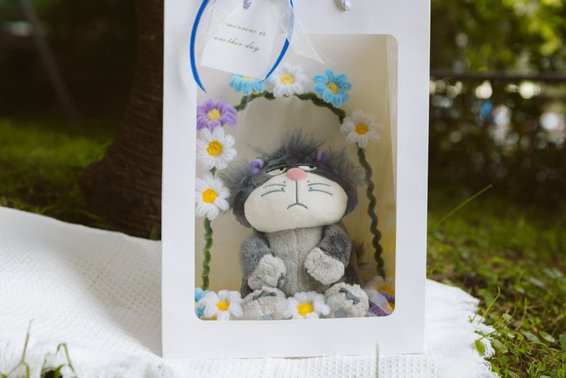 聖誕禮物首選 客製化代挑娃娃毛根花禮盒 情人節 生日禮物 - 公仔/玩偶 - 聚酯纖維 多色