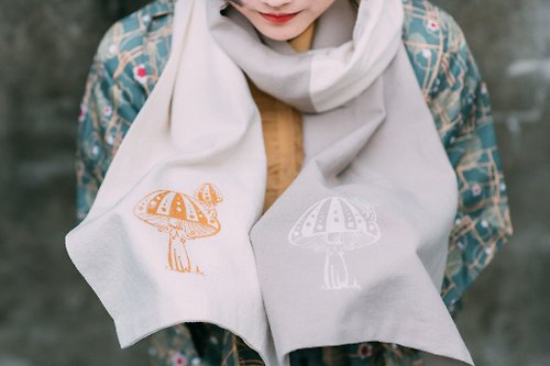 森李SUNLI 【菇物森林】手感棉麻圍巾系列
