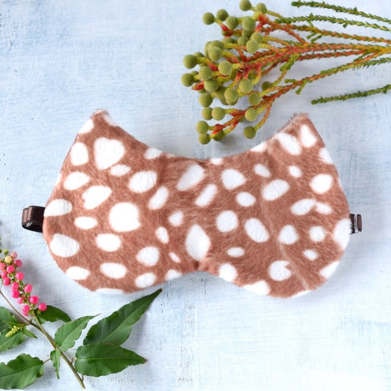 Snow Bambi/Cat ear type/Eye mask - ผ้าปิดตา - เส้นใยสังเคราะห์ สีนำ้ตาล