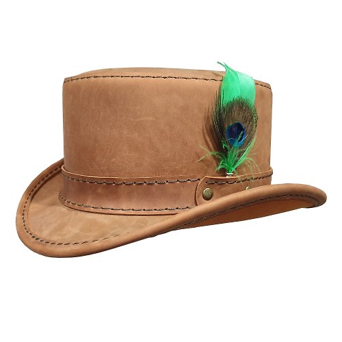 Wallets And Hats 4 U Stoker Leather Top Hat