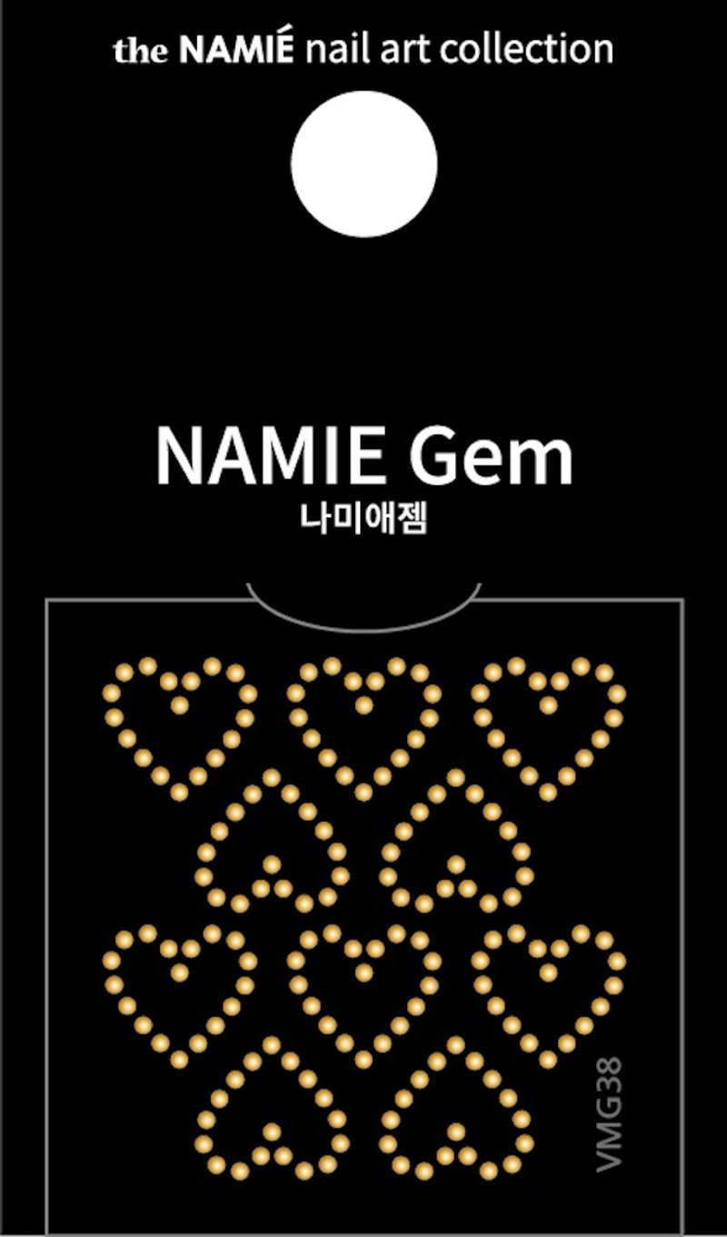 [Professional] NAMIE Gem Nail Art Deco Sticker Volume Metallic 38 - Nail Polish & Acrylic Nails - Paper Gold