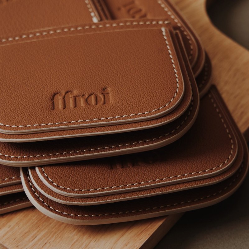 pastry_cognac / card holder / wallet / 6 color - 皮夾/長短夾/錢包 - 真皮 咖啡色