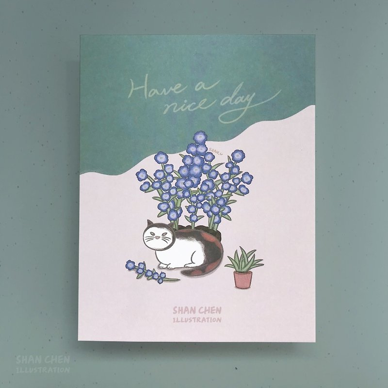 Blessings Series - A Beautiful Day | Illustration Postcard - Cards & Postcards - Paper White