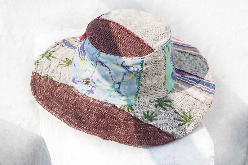 National wind hand-woven cotton Linen hat knit cap hat sun hat straw hat - desert safaris hat - หมวก - ผ้าฝ้าย/ผ้าลินิน หลากหลายสี
