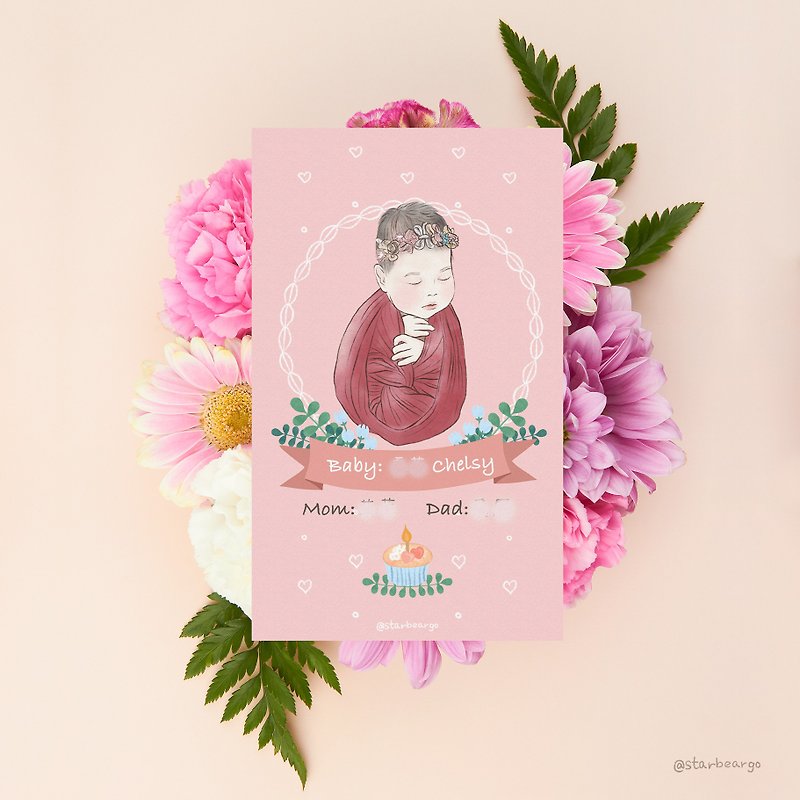 [Customized Mid-month Card] Photo/Similar Painting/Birthday/Growth Anniversary Birthday Party Card/Card - การ์ด/โปสการ์ด - กระดาษ หลากหลายสี