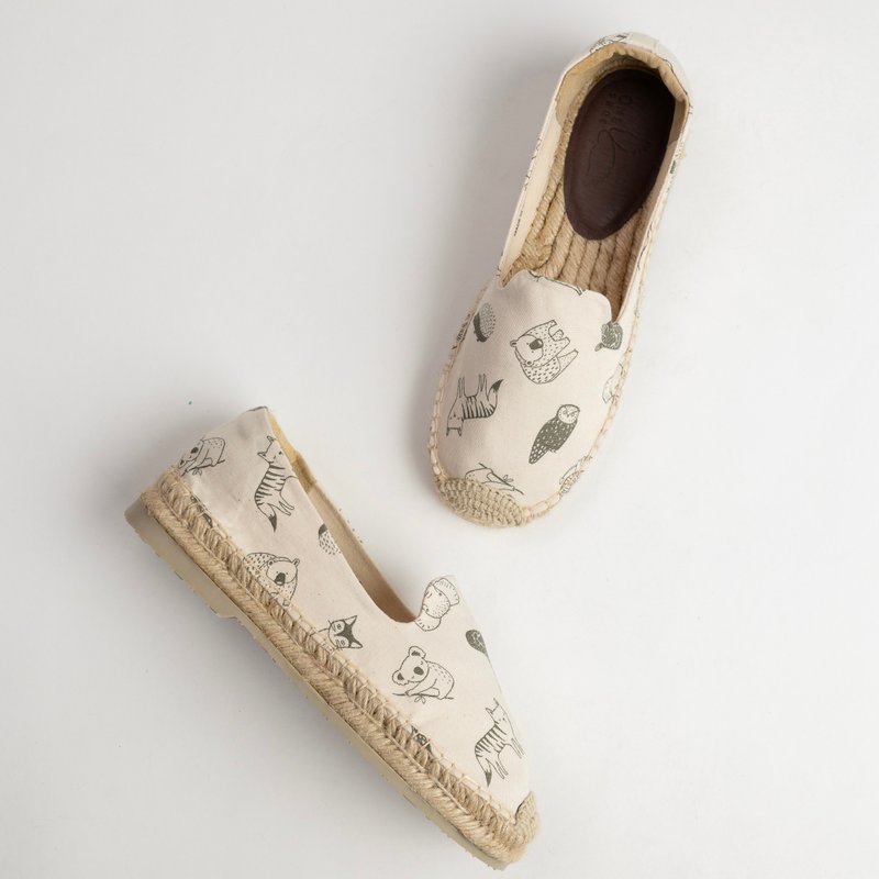 OneShoe handmade Espadrilles Classic - Women's Casual Shoes - Cotton & Hemp White