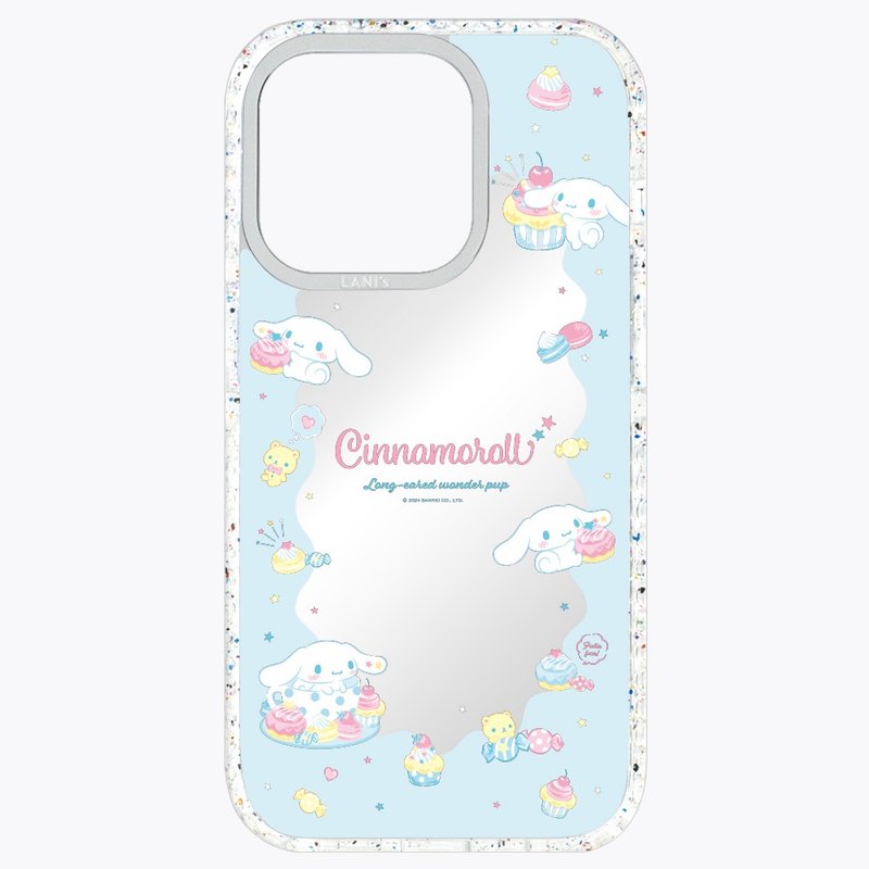 大耳狗喜拿鏡面愛甜點 磁吸透彩框 iPhone 16 15 14 13 Pro Max - 手機殼/手機套 - 環保材質 銀色