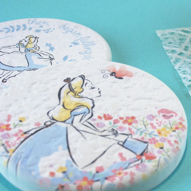 [Valentine's Day gift] Alice A-genuine Disney Bonito soil absorbent pad - Coasters - Other Materials Orange