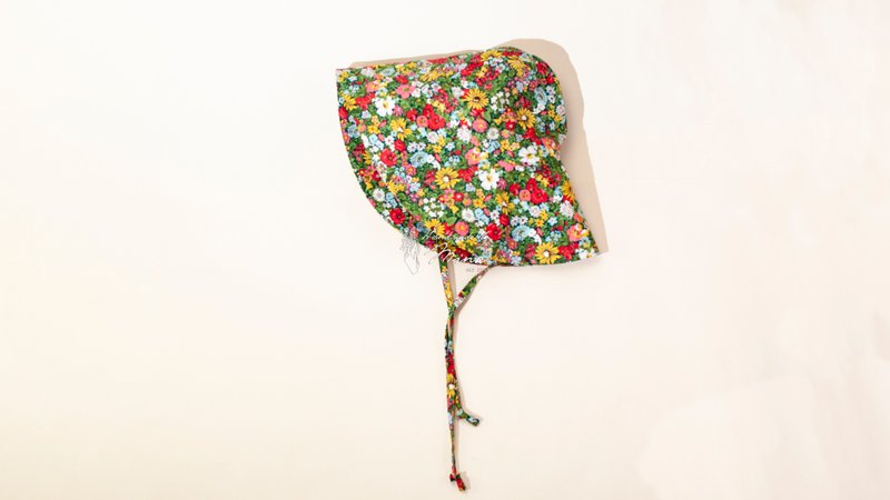 Handmade by Mina【LIBERTY Series】Flowers Mood Beach Sunshade Gift Box - หมวกเด็ก - ผ้าฝ้าย/ผ้าลินิน หลากหลายสี