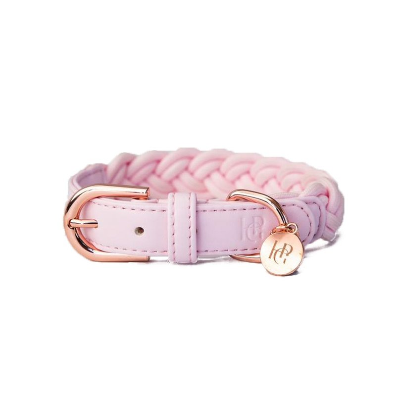 Australia Happy Go Puppy Woven Collar-Warm Soft Powder - ปลอกคอ - วัสดุอื่นๆ 