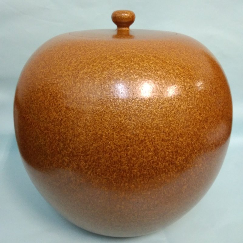金絲楠木釉聚寶盆 - 擺飾/家飾品 - 瓷 