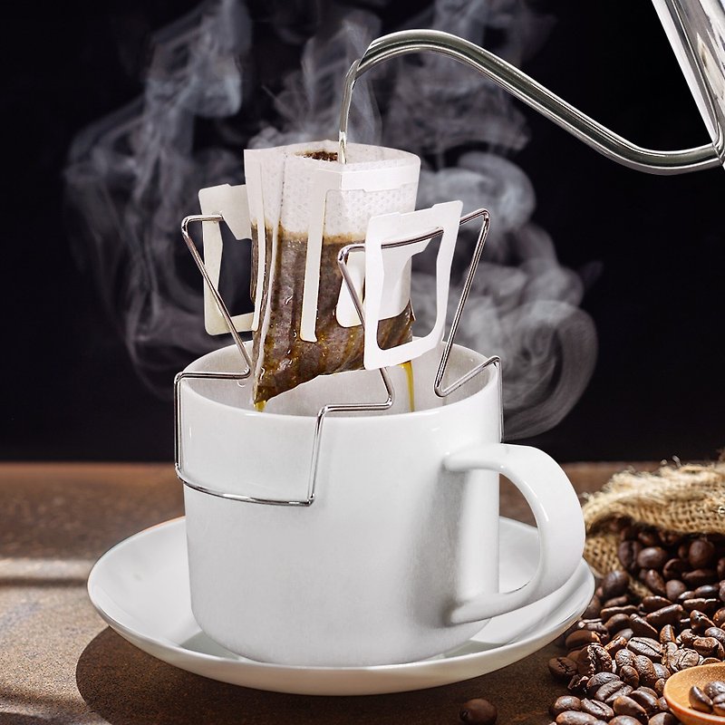 CoFeel Kaifei Stainless Steel Filter Hanging Coffee Holder│Drain Tray│Hand Pour Thin Mouth Pot - เครื่องทำกาแฟ - สแตนเลส สีเงิน