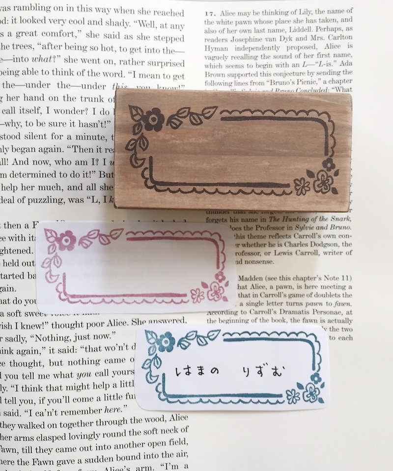 Floret and lace frame stamp - Stamps & Stamp Pads - Other Materials 