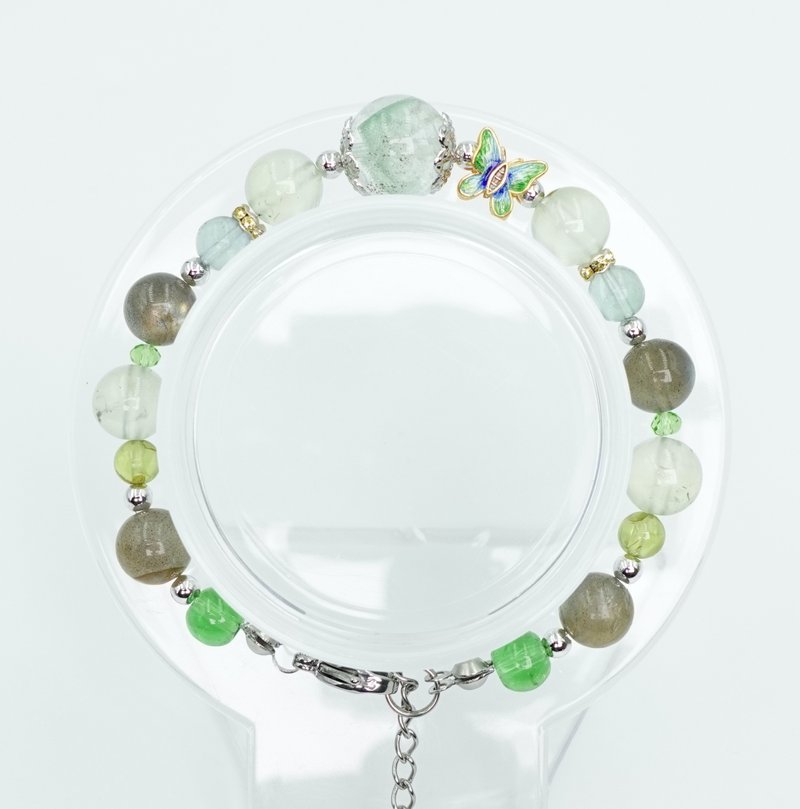 寶麗金珠寶-天然水晶銀飾造型手鍊 - 手鍊/手環 - 玉石 