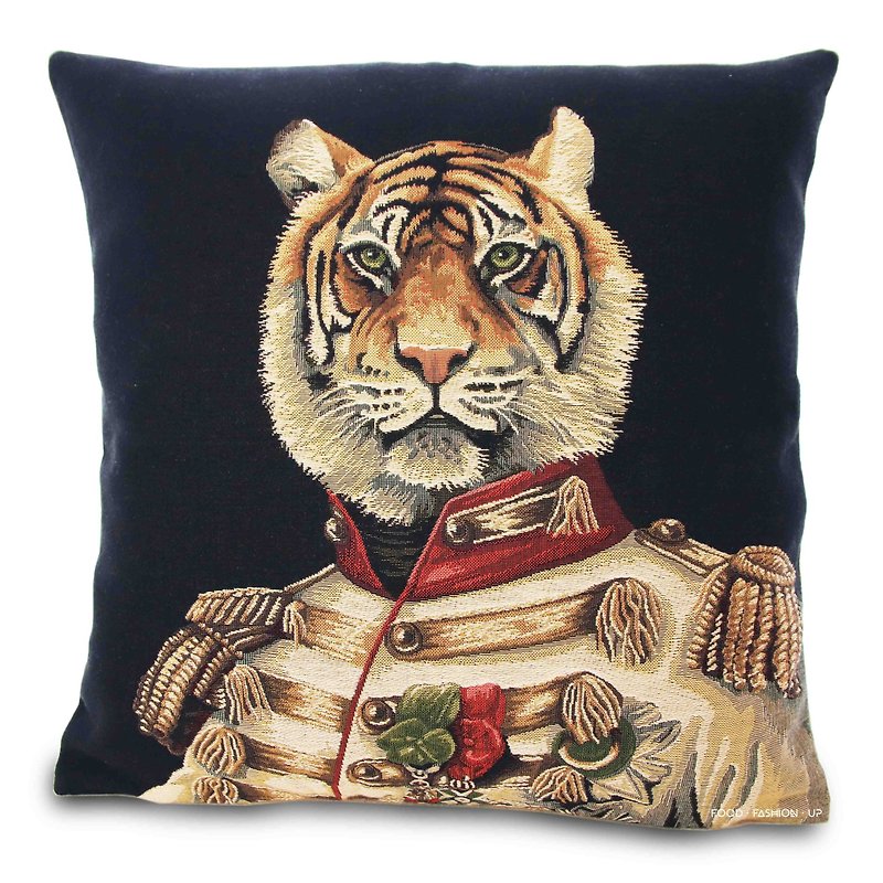 European Royal jade pillow_Aristotle Tiger General_Exclusive limited edition 1 handsome tiger - Pillows & Cushions - Cotton & Hemp 