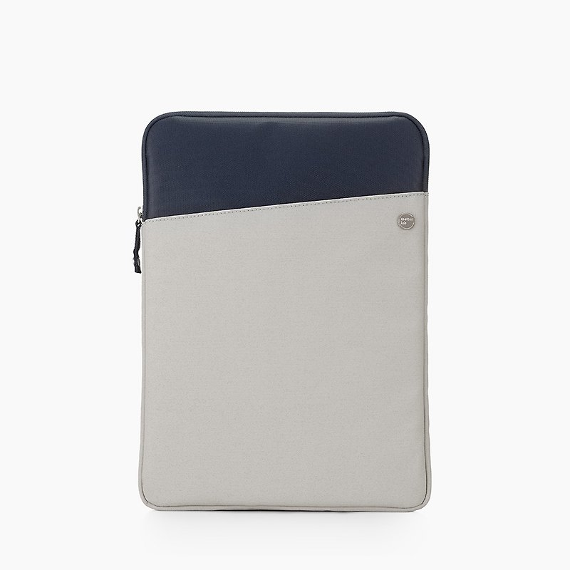 RETRO Macbook 13.3-14 inch light canvas laptop protective bag-hermit gray - กระเป๋าแล็ปท็อป - วัสดุกันนำ้ สีเทา