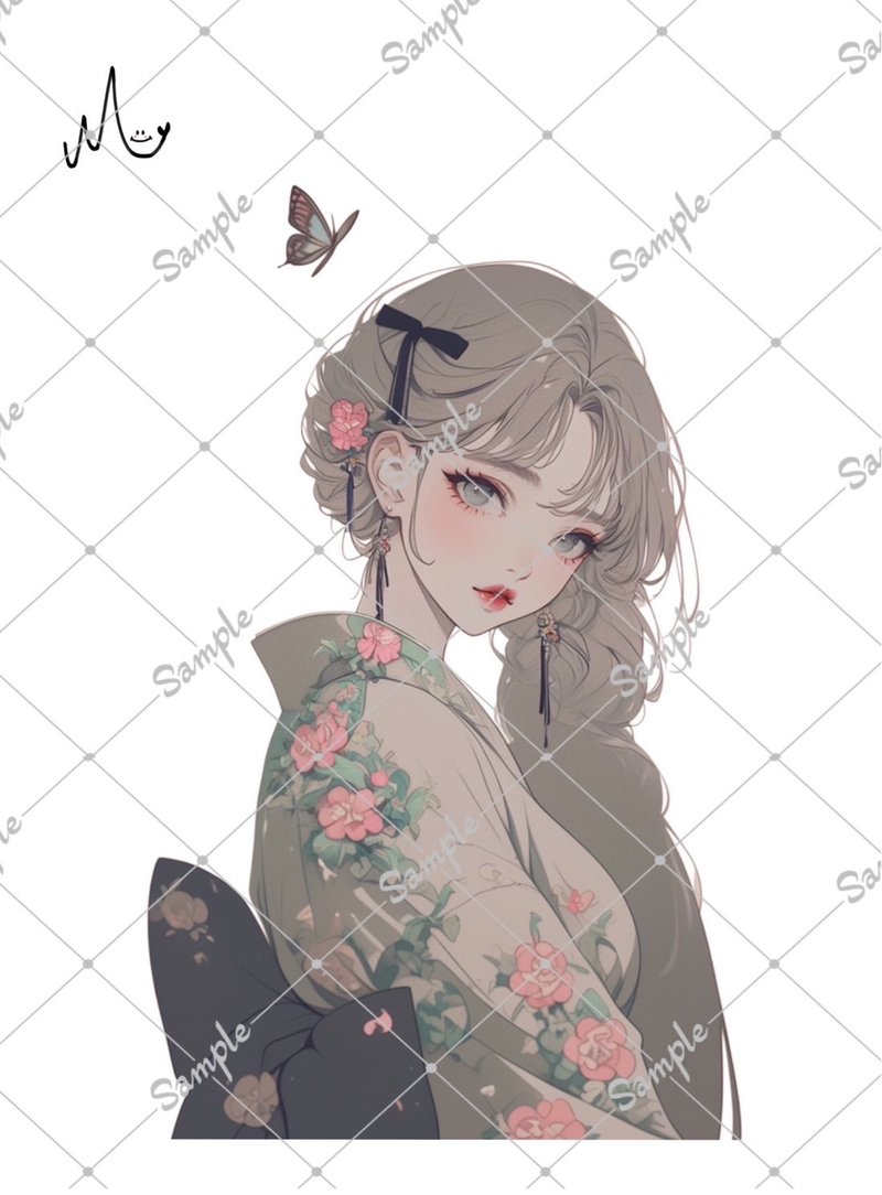 オリジナル人物ステッカー - 貼紙 - 紙 