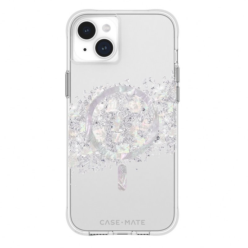 CASE-MATE iPhone15 series brilliant pearl boutique anti-fall protective case MagSafe - เคส/ซองมือถือ - วัสดุอื่นๆ 