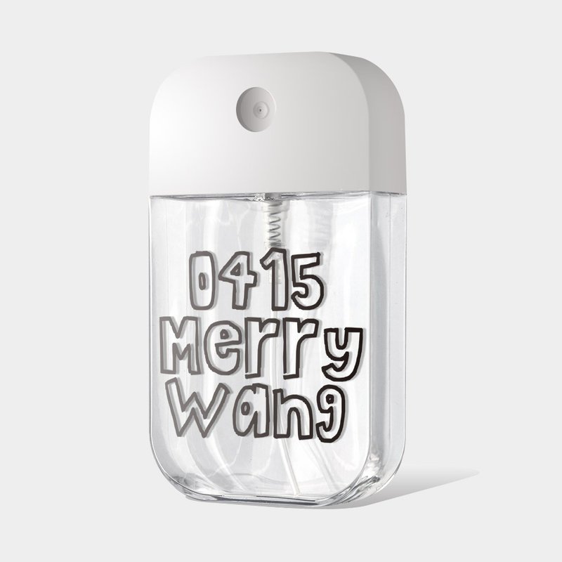 Hollow character customized English name birthday alcohol bottle card spray bottle PU166 - กล่องเก็บของ - พลาสติก สีใส