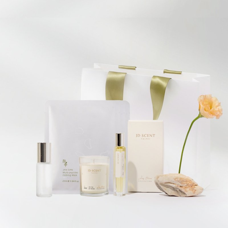 【Mother's Day】Simple JAN DAN X JD SCENT Joint Maintenance Fragrance Gift Bag-Anti-marking Firming Group - โทนเนอร์/สเปรย์ฉีดหน้า - แก้ว ขาว