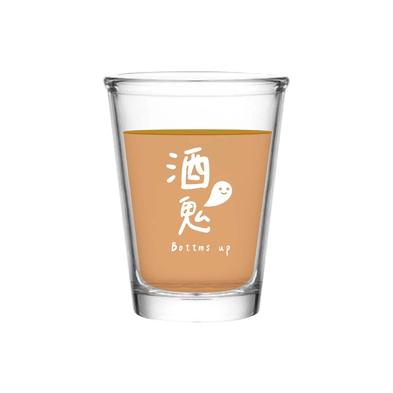 Drunkard's hot stir-fry cup for home gift birthday gift glass throat borrowed 143ml - แก้ว - แก้ว 