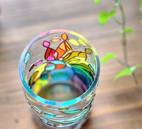 受注 あがいてぃーだ グラスアート花瓶 - ショップ GlassArt RayColors