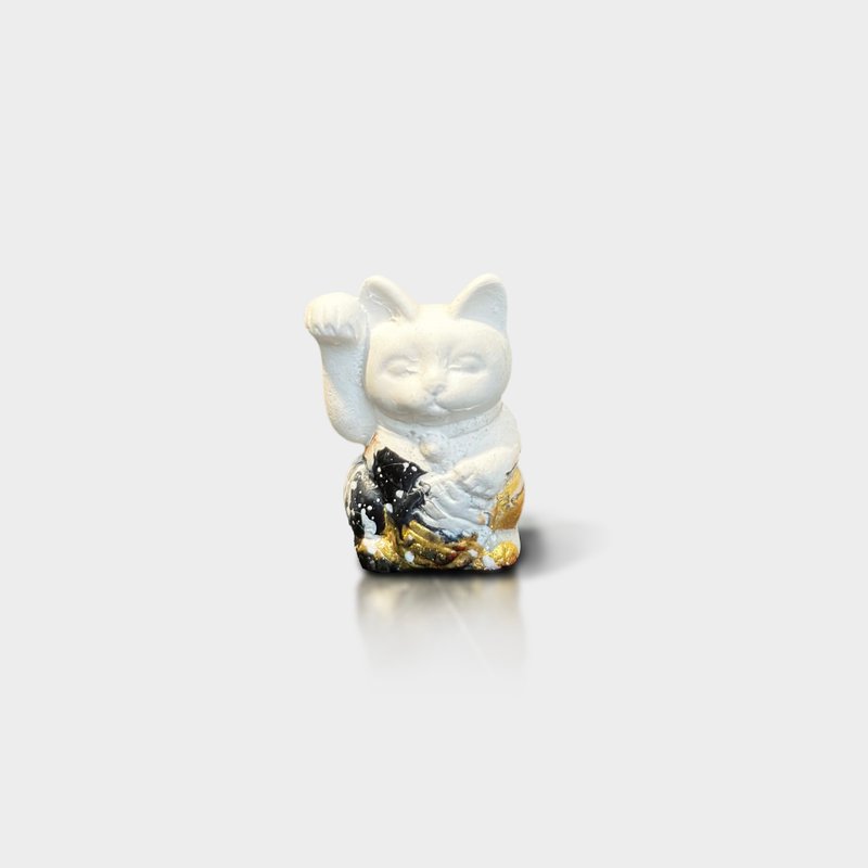 手工製造 I 招財貓擴香石 I 流體藝術 I 細尺寸 I - 香氛/精油/擴香 - 水泥 灰色