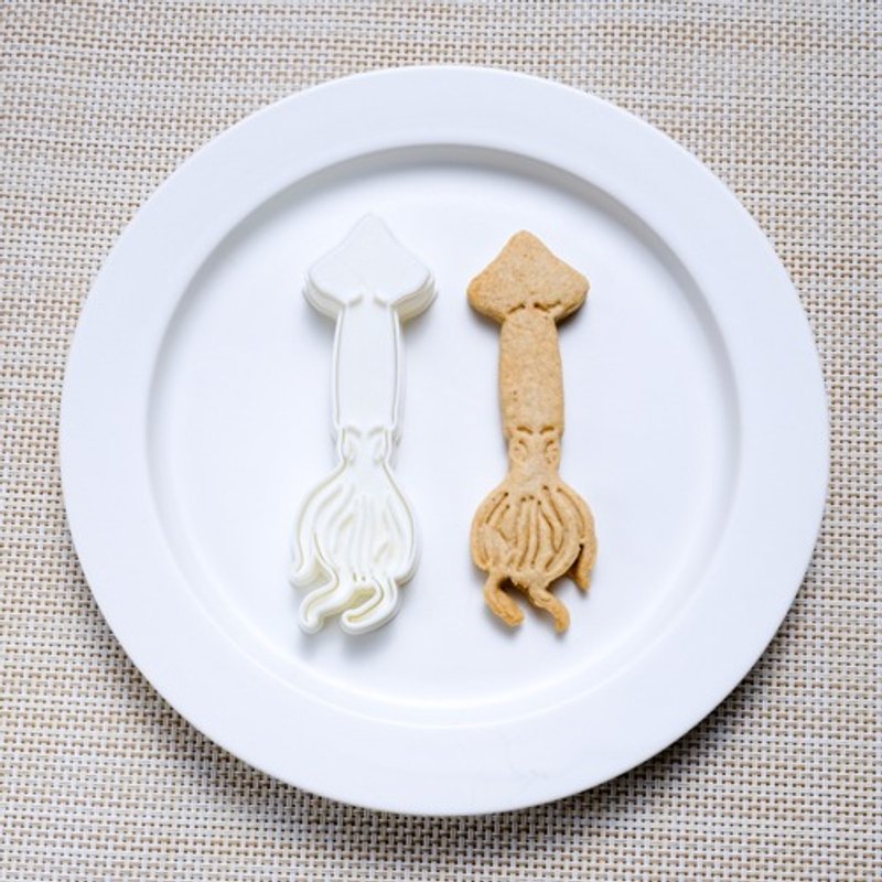 Squid (cookie cutter/cookie mold) - เครื่องครัว - ไม้ 