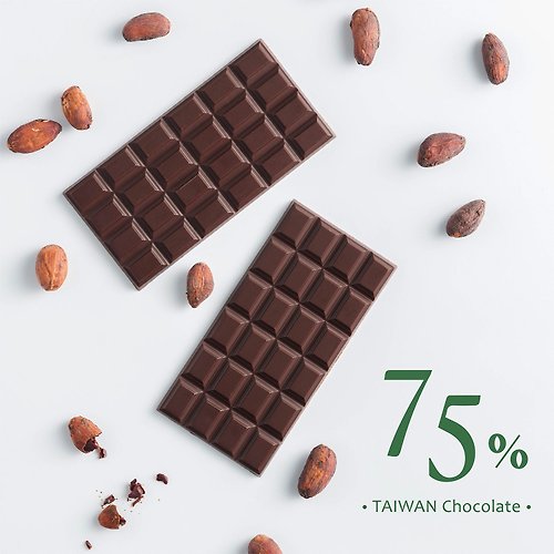 好田家 - 堅持做好的食物 75% 經典迦納黑巧克力/減醣健康