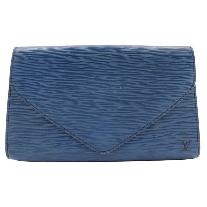 【日本直送】ルイ・ヴィトン LOUIS VUITTON アールデコ クラッチバッグ セカンドバッグ M52635 エピレザー トレドブルー レディース【中古】 - 手拿包 - 真皮 藍色