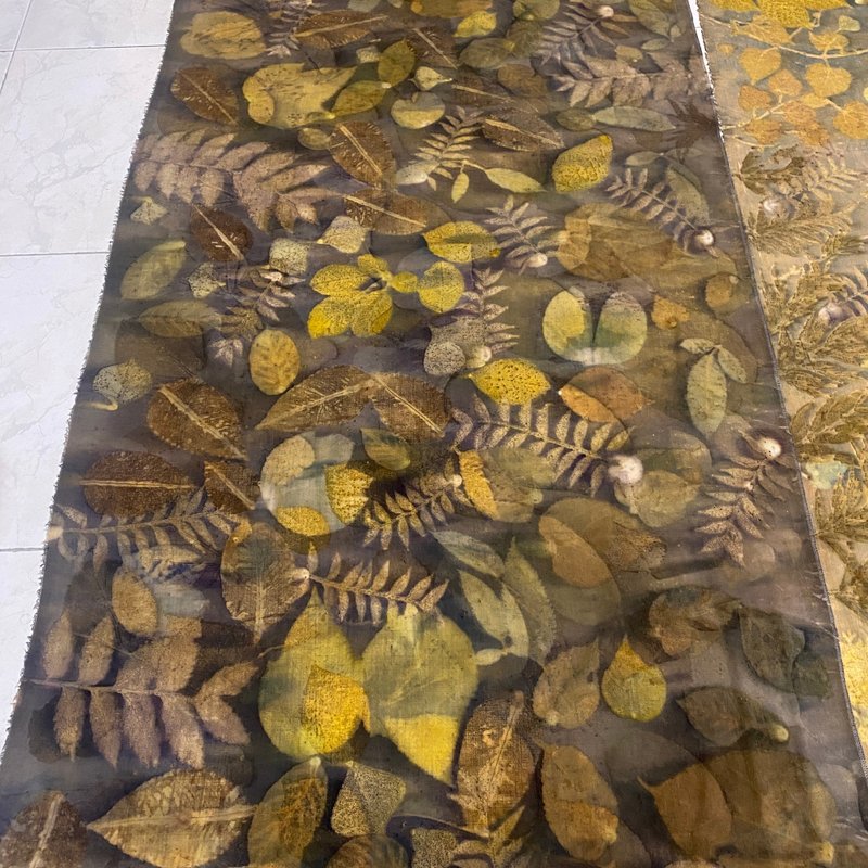 花葉移染體驗 生態印刷 植物染色 一月份課程 一人開課 六人滿班 - 戶外/室內活動 - 棉．麻 