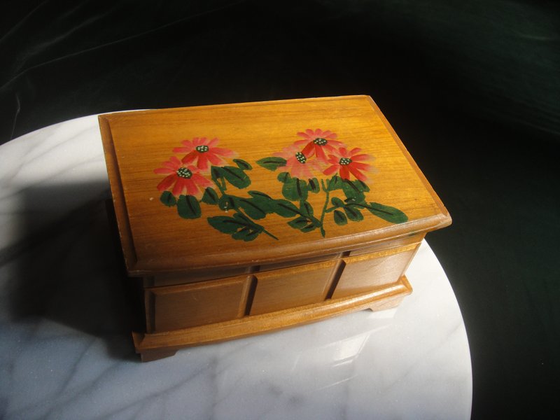 【OLD-TIME】Early Second-hand Taiwanese Jewelry Box - กล่องเก็บของ - วัสดุอื่นๆ หลากหลายสี
