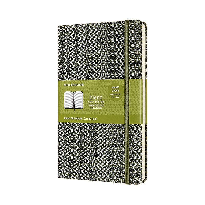 [Special offer] MOLESKINE BLEND Weaving Series Notebook L-shaped Horizontal Line-Green - Notebooks & Journals - Paper Multicolor