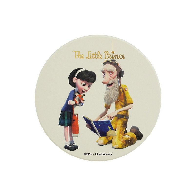 Little Prince Movie License - Suction Cup Pad - ที่รองแก้ว - ดินเผา สีเหลือง