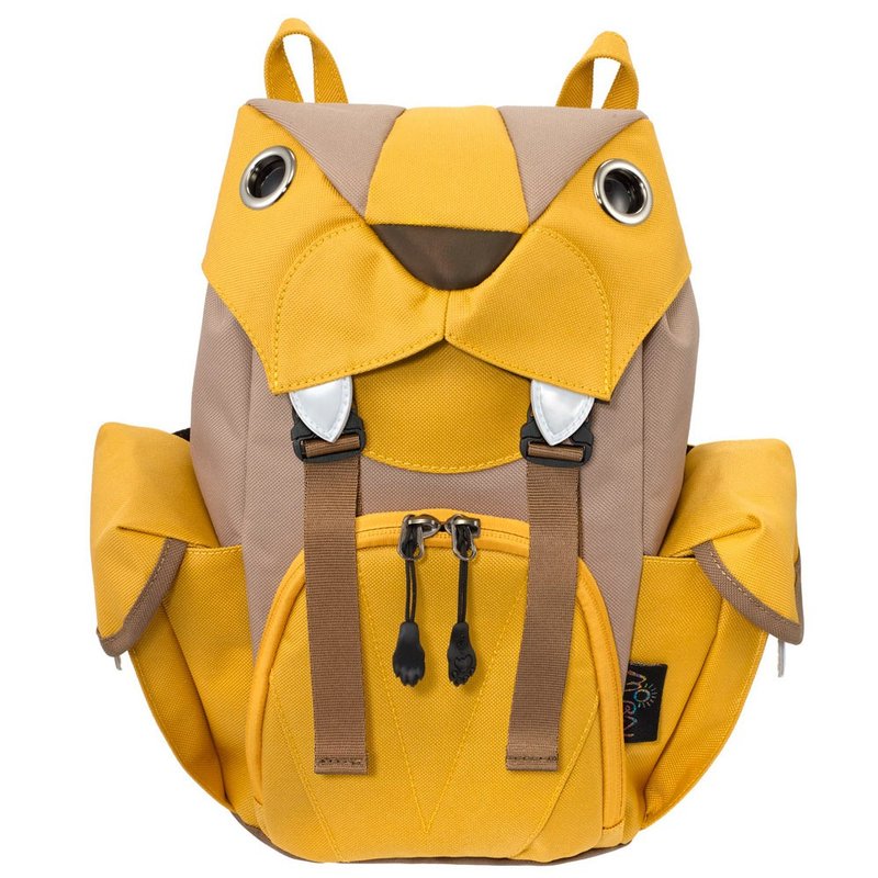 Morn Creations Genuine Cute Tiger Backpack-Yellow (S) (BC-204-MU) - Backpacks - Other Materials Yellow