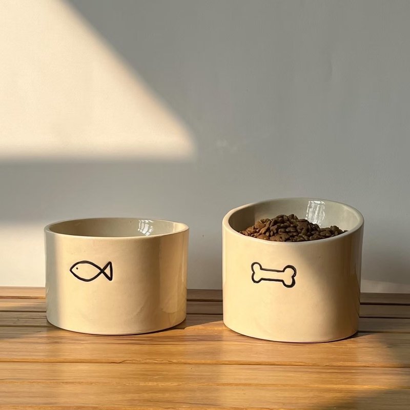 Pet food bowl - 寵物碗/碗架/自動餵食器 - 陶 
