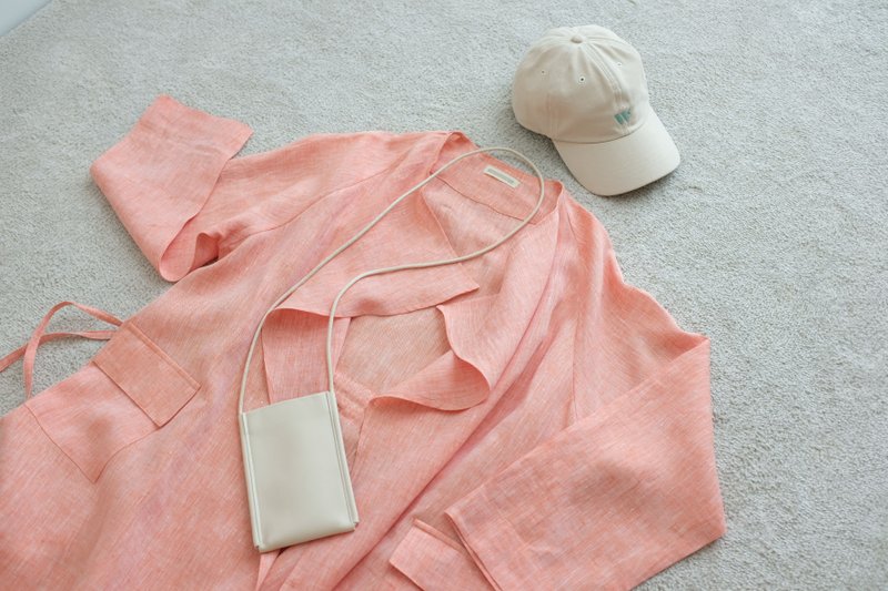 Goody bag - WHITEOAKFACTORY Cap, Lala linen wrap dress and Tin bag - 2 set. - 其他 - 人造皮革 多色