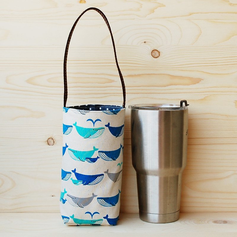 Ice Cup bag / election cloth ordered - Beverage Holders & Bags - Cotton & Hemp Blue