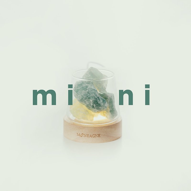 MONTAGNE mini Crystal Diffuser Set | Green Fluorite Zhengcai X Trust | Random gift of essential oils - Fragrances - Other Materials Green