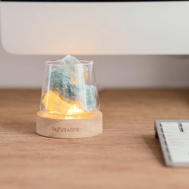 【Montagne】mini 水晶擴香組 | 綠螢石 | 正財 X 信任 - 香氛/精油/擴香 - 其他材質 綠色