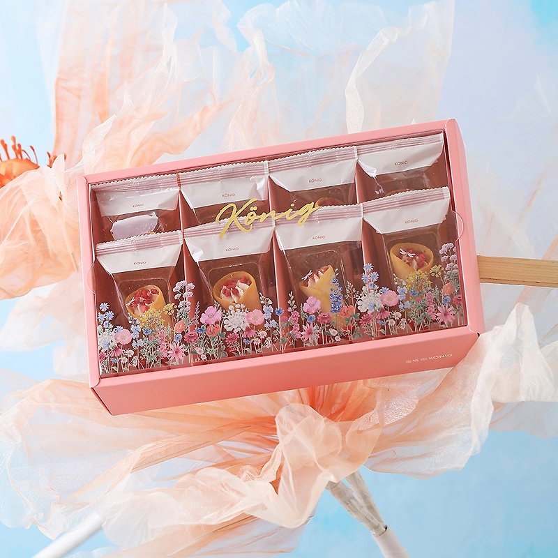 【金格食品】花束餅乾禮盒 - 手工餅乾 - 其他材質 粉紅色
