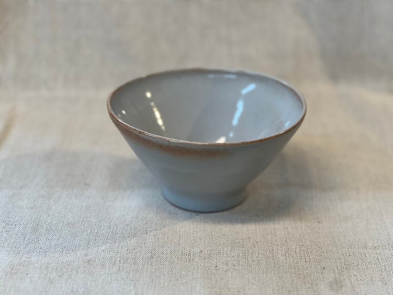 Bai Zhiye rice bowl-3 - จานและถาด - ดินเผา ขาว