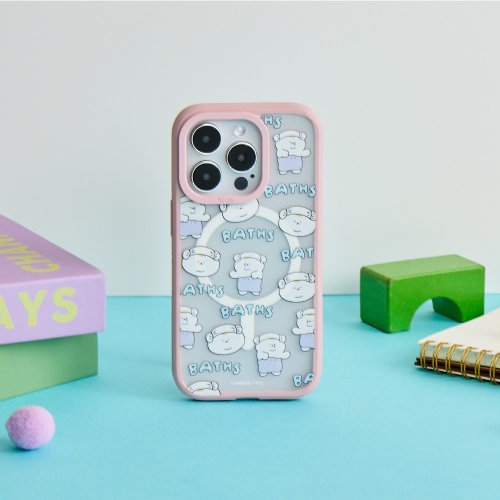 TOYSELECT 3MONTHS洗澡亂花極光霧透MagSafe iPhone手機殼