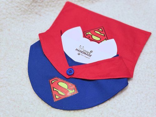 Unique Handmade HK Superman 超人造型 寵物圍巾/頸飾