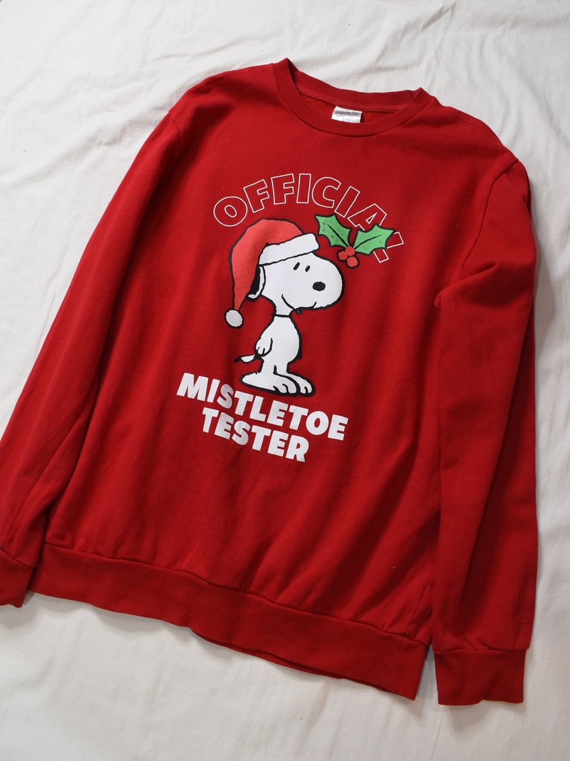 Vintage Disney University T Red Christmas Snoopy - Unisex Hoodies & T-Shirts - Cotton & Hemp 