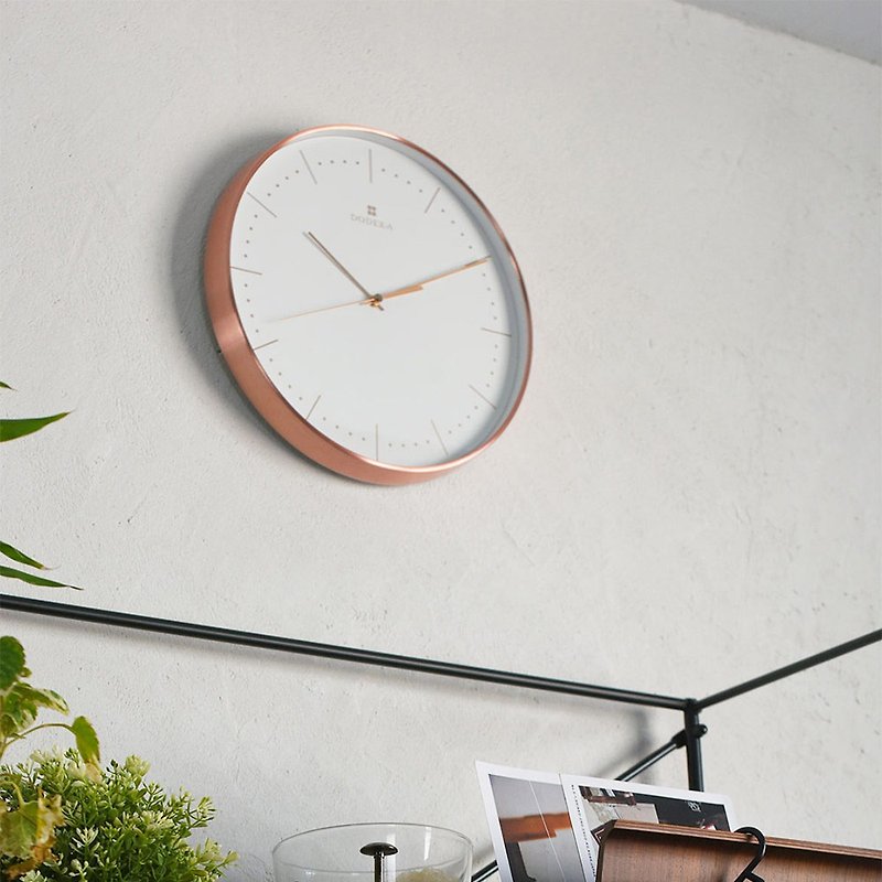 Dodeka- Collection Metal Silent Clock Wall Clock (White) - นาฬิกา - แก้ว ขาว