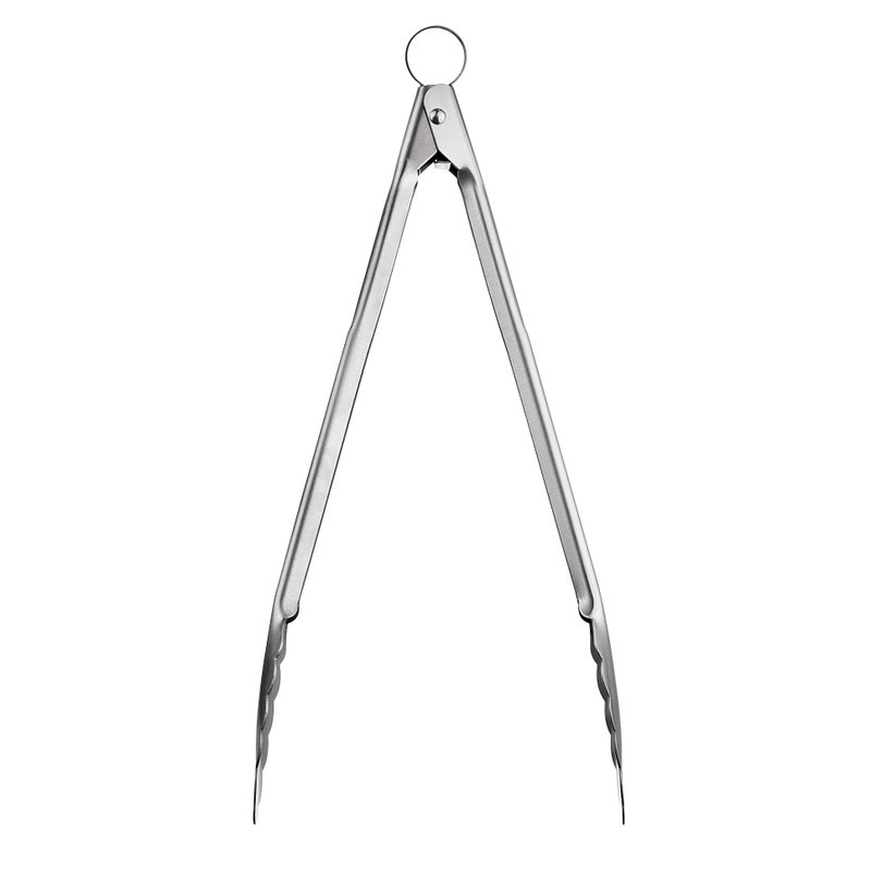 Cuisipro Stainless Steel Kitchen Locking Tongs 16 inch Cooking, Grill, BBQ - เครื่องครัว - สแตนเลส สีเทา