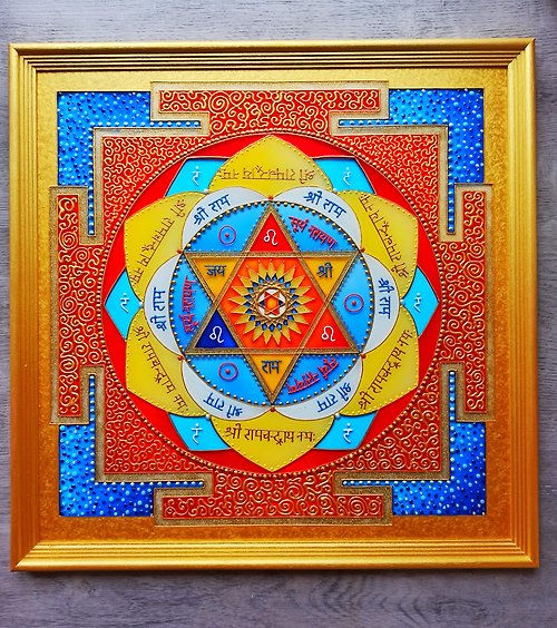 zorkavenera Sun Yantra Surya Mandala wall art瑜伽吠陀占星术Vastu Jyotish